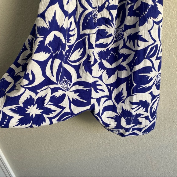 Madewell Lightestspun Tie-Back Cover-Up Romper in Tropicale Floral - Picture 5 of 7